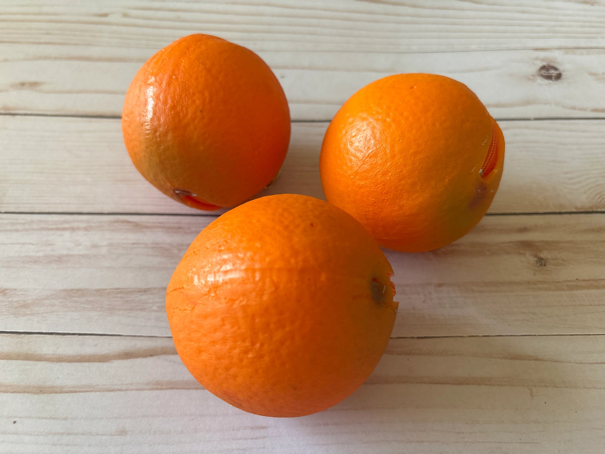 Orange Fruit Zipper Coin Pouch