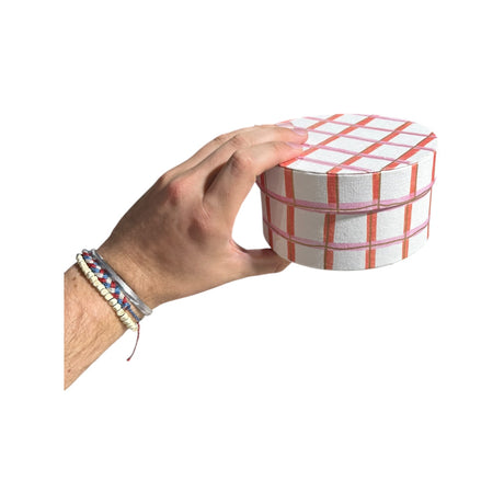 Round Handmade Recycled Paper Nesting Gift Boxes | 8 Sizes