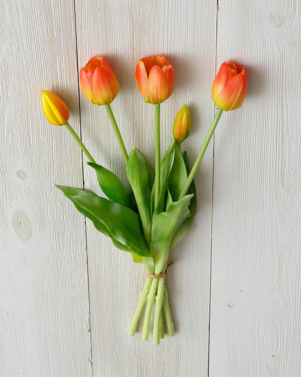 Real Touch Tulip Bundle Bouquet | 5 Colors