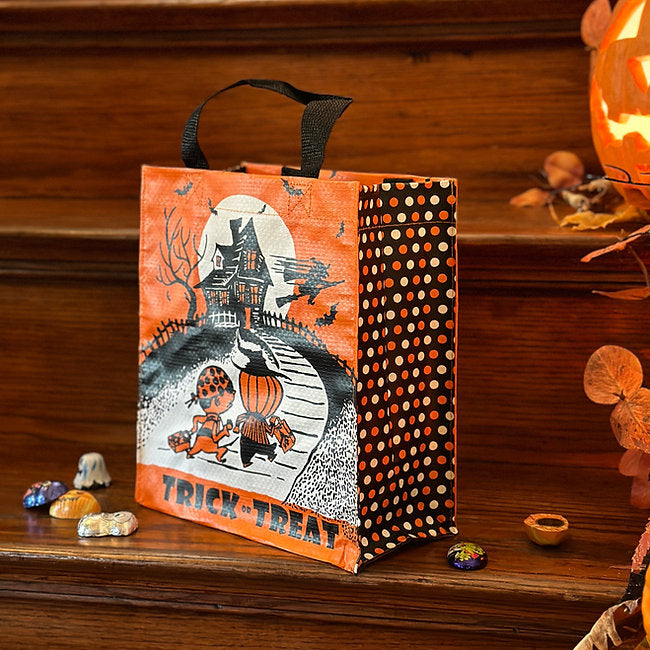 Vintage Inspired Orange Trick Or Treat Daily Tote