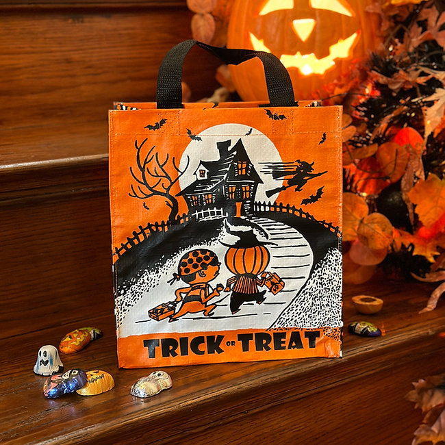 Vintage Inspired Orange Trick Or Treat Daily Tote