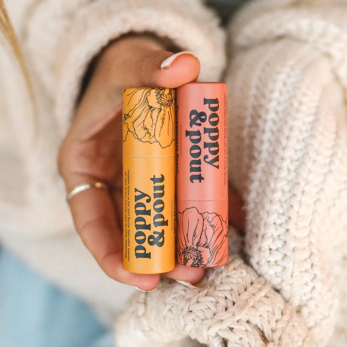 Poppy & Pout All-Natural Lip Balm | Multiple Flavors