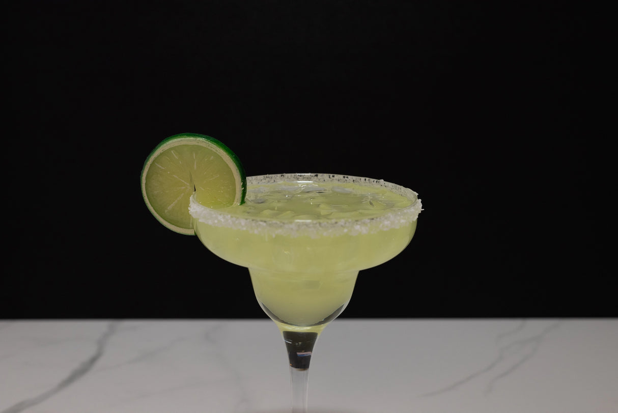 Fake Classic Margarita in Salt Rimmed Glass