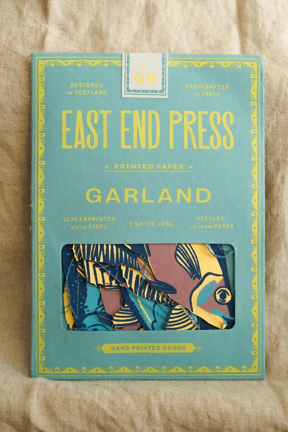 Hand-Sewn Fishes Paper Garland | East End Press
