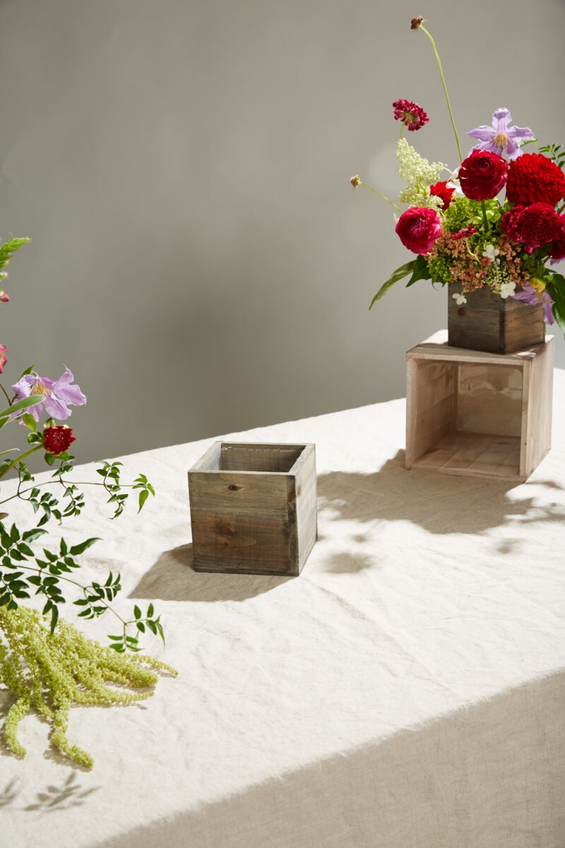 Woodland Box Planters with Plastic Insert