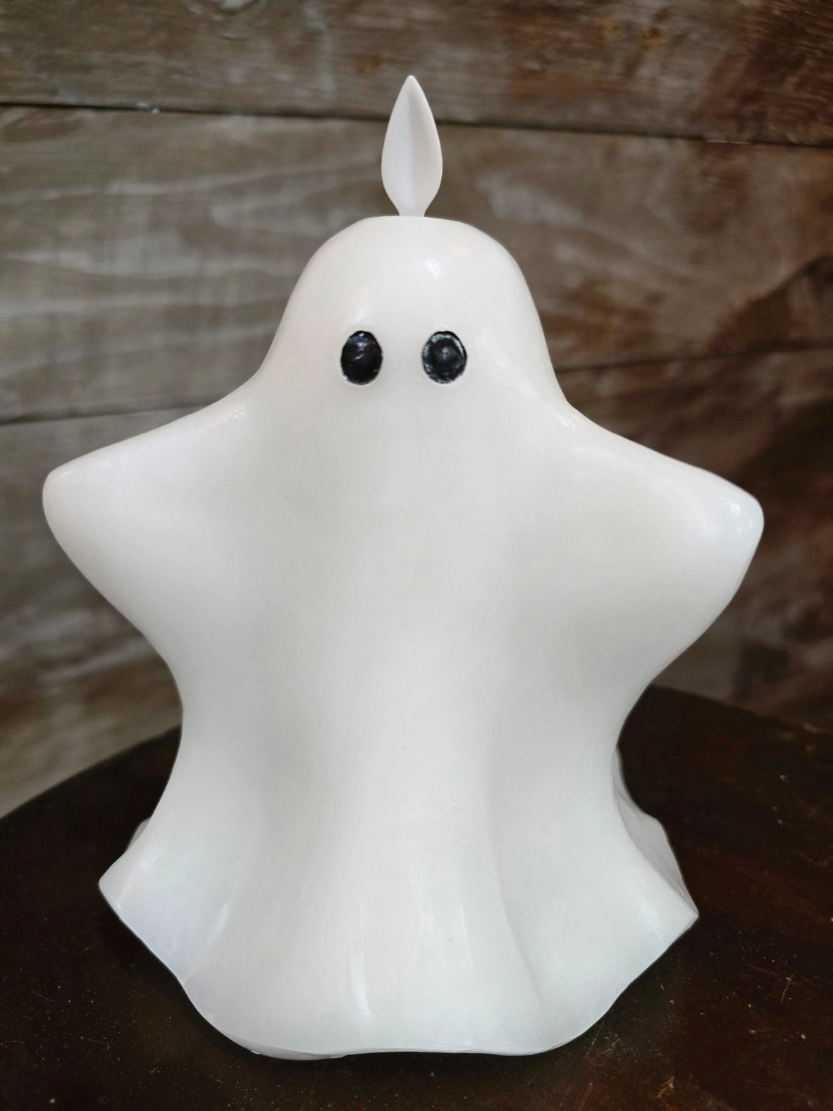 White Ghost Moving Flame LED Wax Candle | 2 Styles