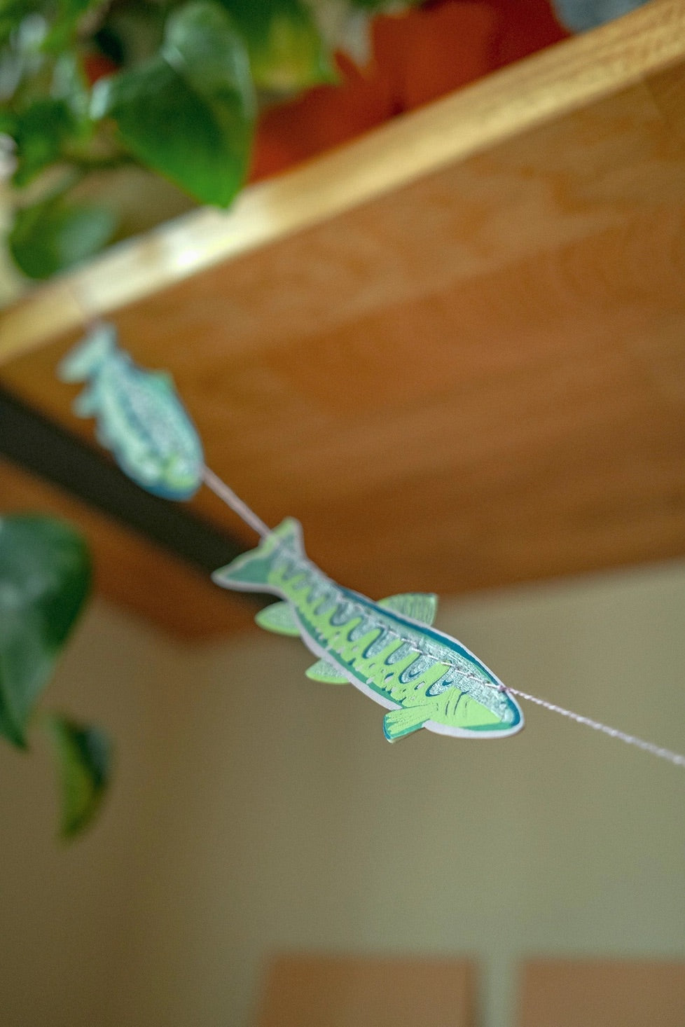 Hand-Sewn Tasty Anchovies Paper Garland | East End Press