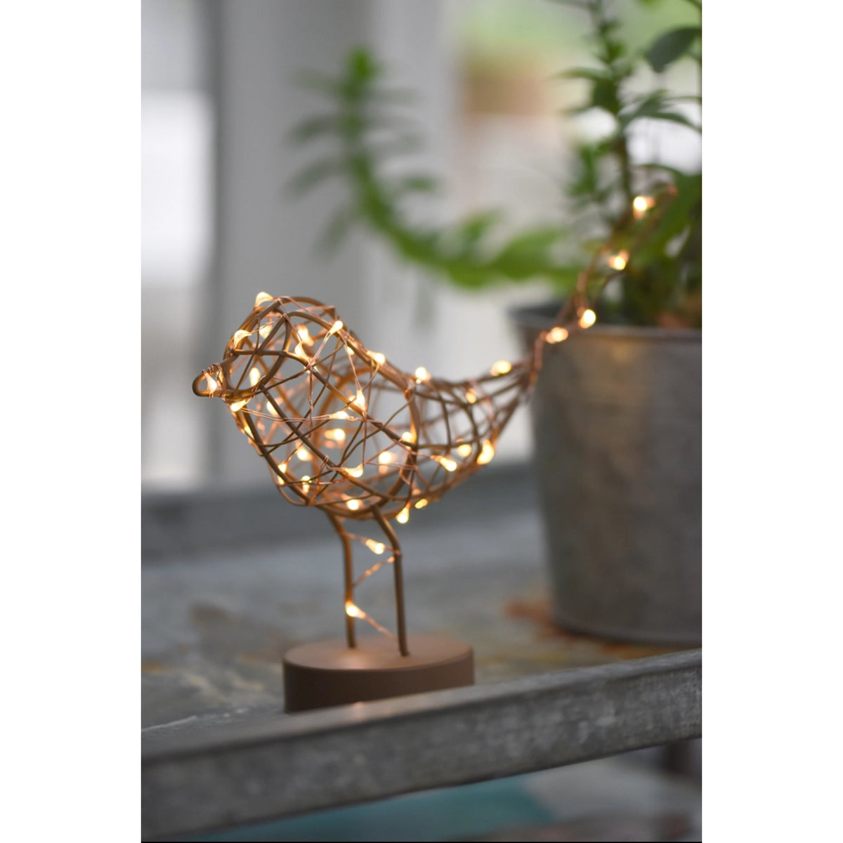 Robin Bird Wire LED Table Light