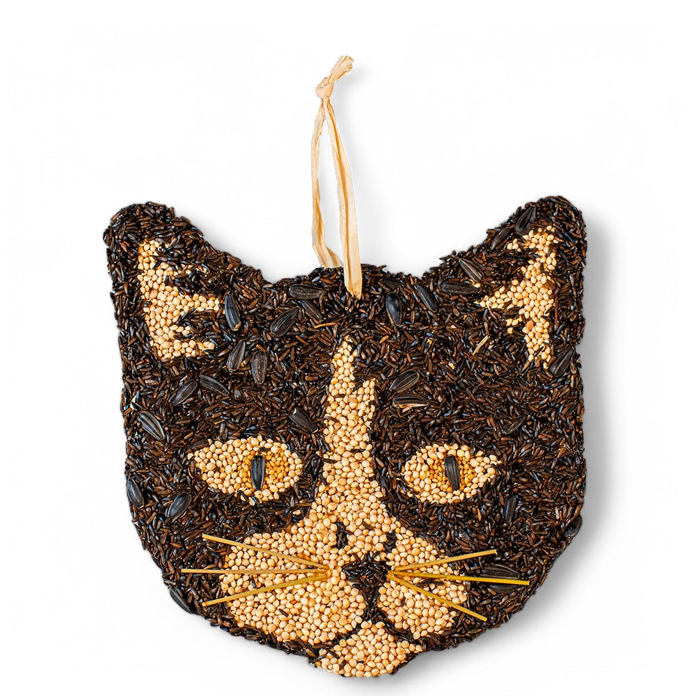 Cat-Shaped Bird Seed Cookie | Mr. Bird