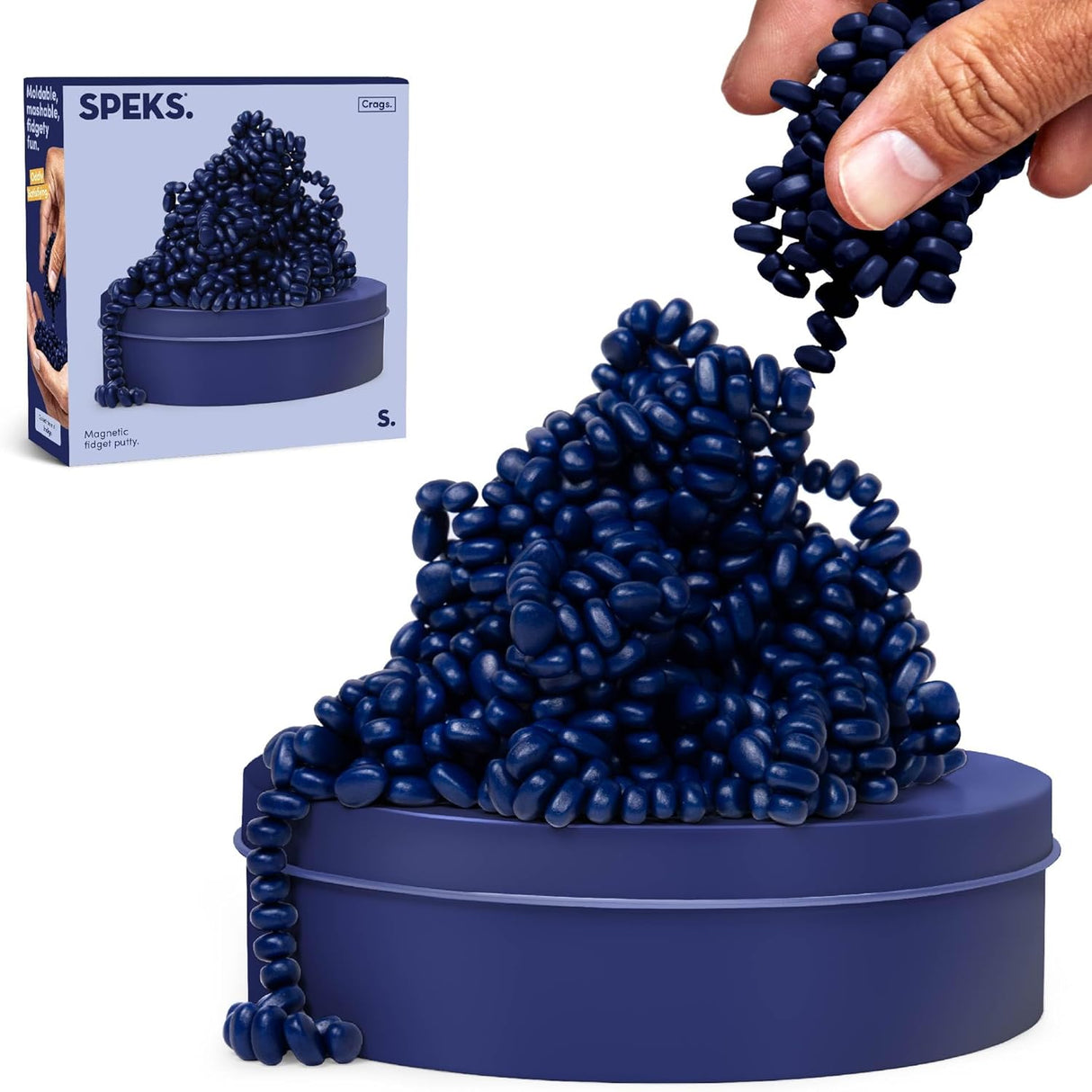 Indigo Blue Crags Magnetic Fidget Putty | Speks