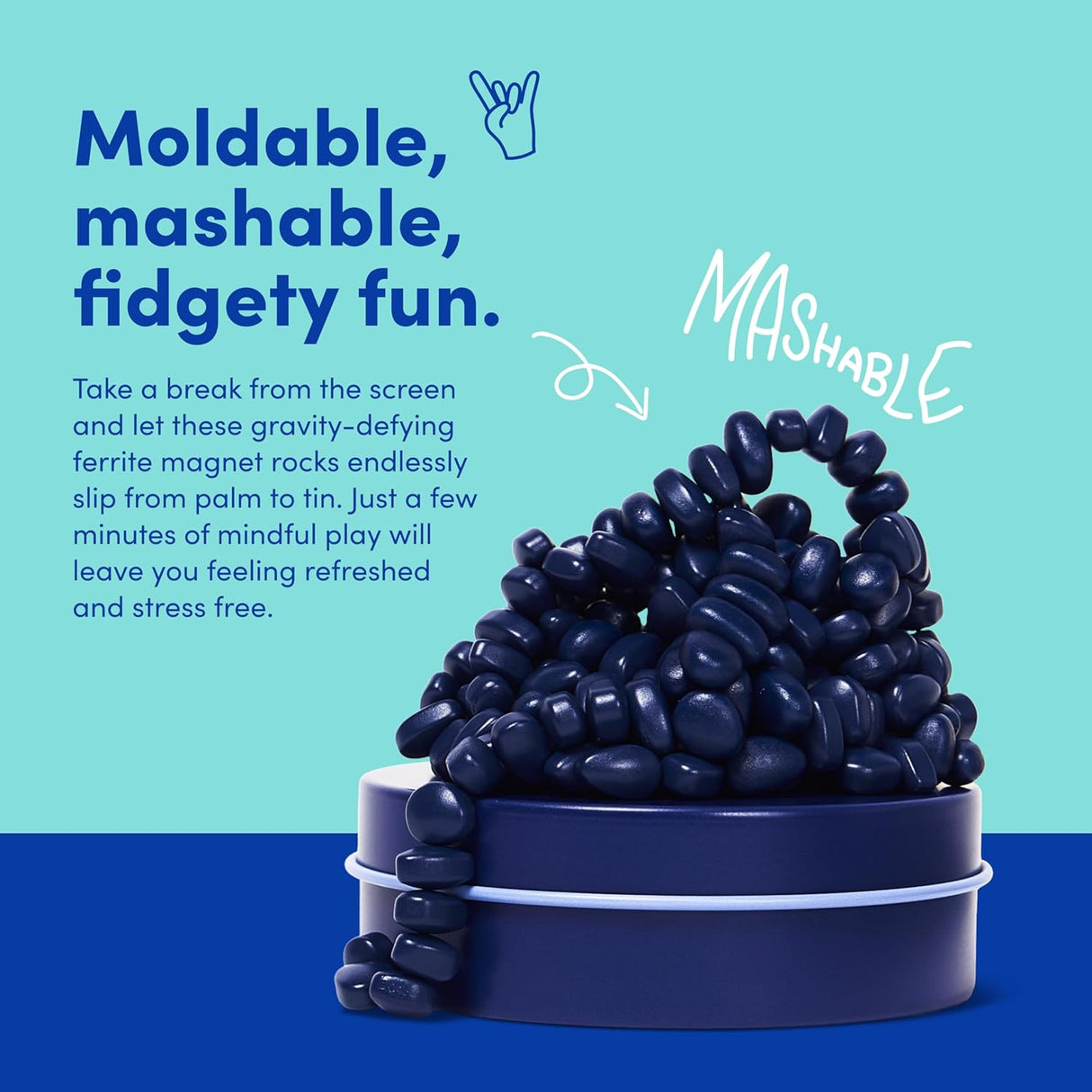 Indigo Blue Crags Magnetic Fidget Putty | Speks