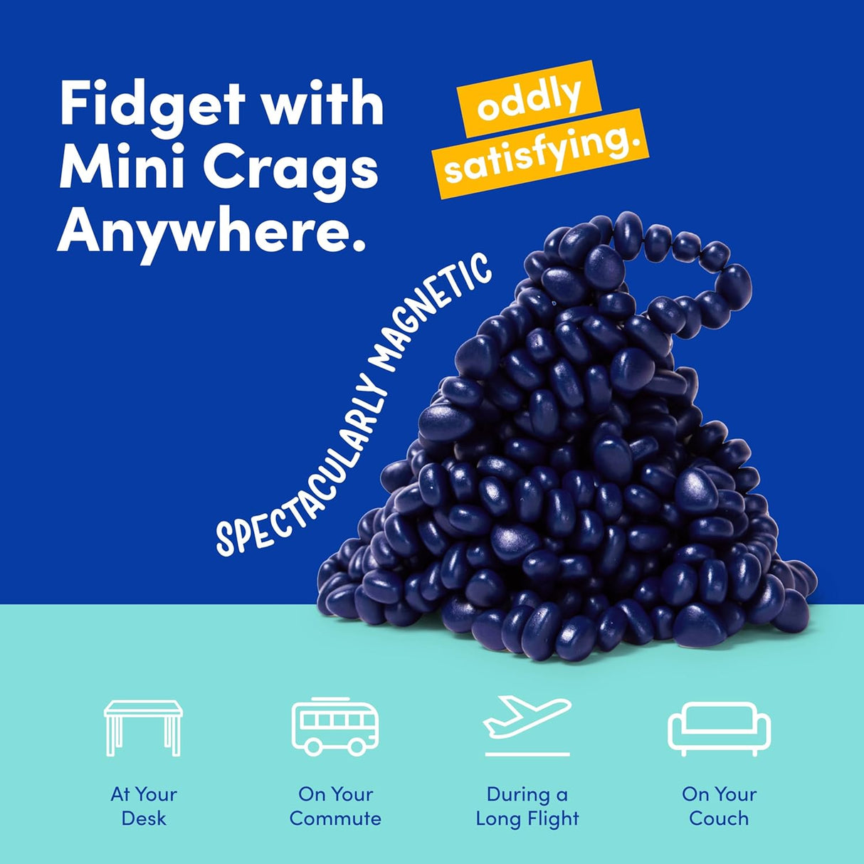 Indigo Blue Crags Magnetic Fidget Putty | Speks