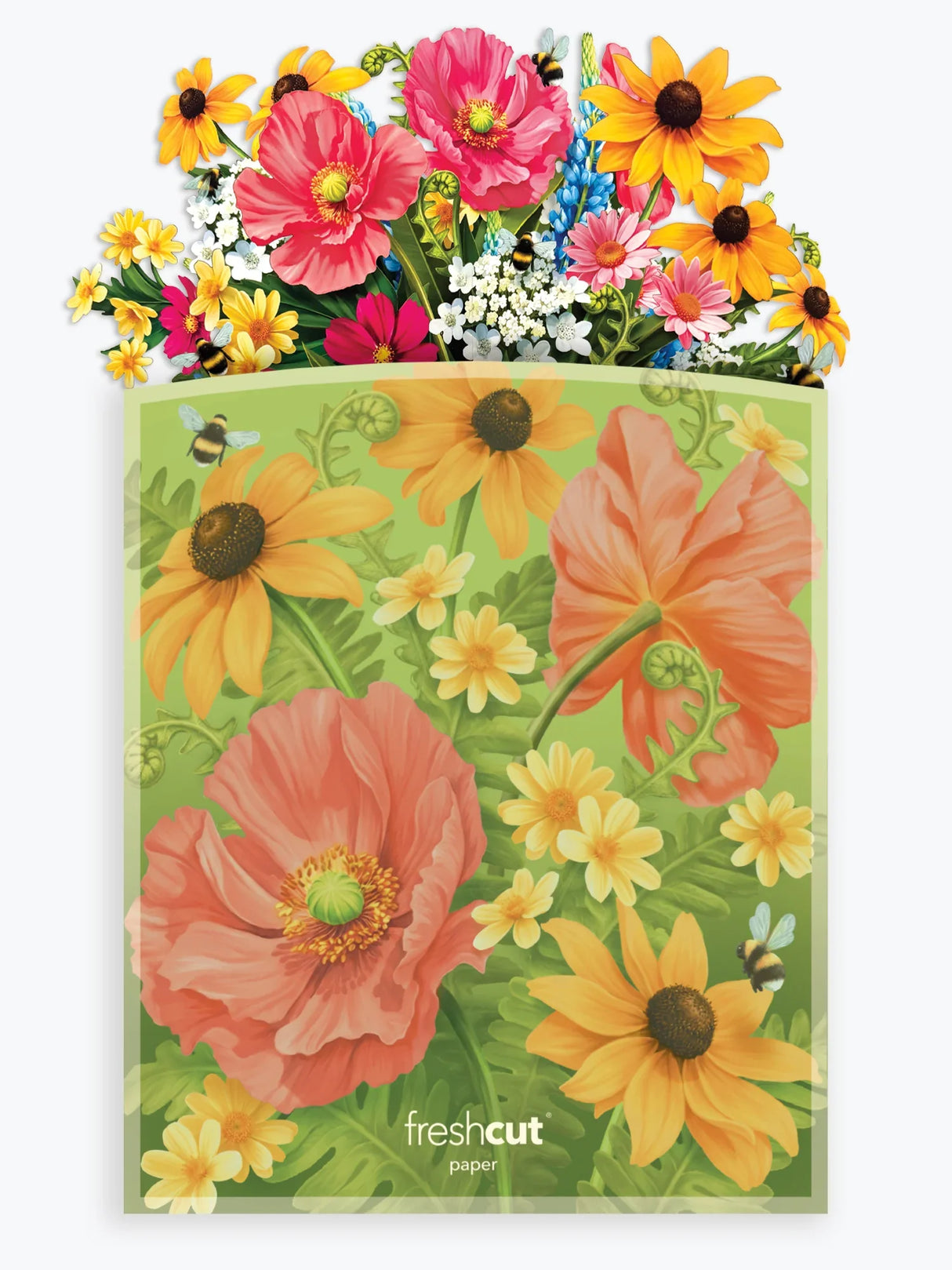 Wildflower Meadow Bouquet Pop-Up Card | FreshCut Paper