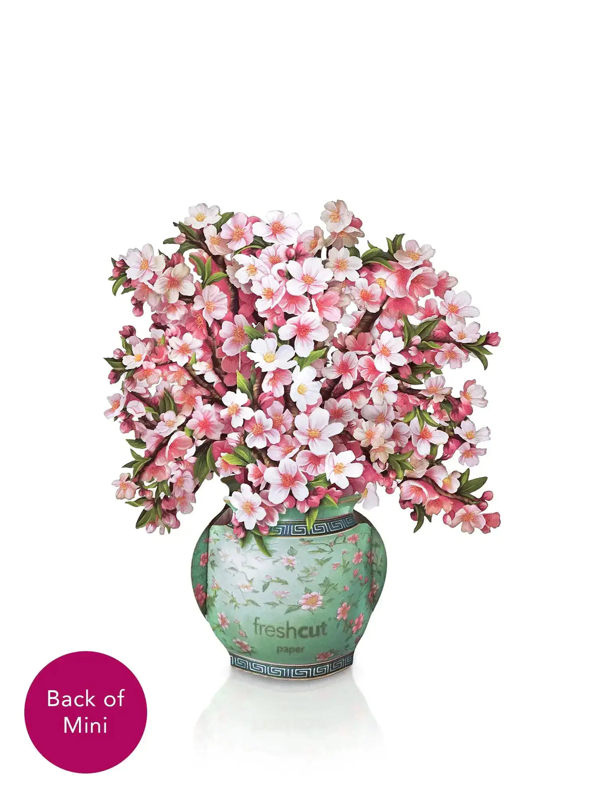 Mini Japanese Cherry Blossoms Pop-Up Card | FreshCut Paper