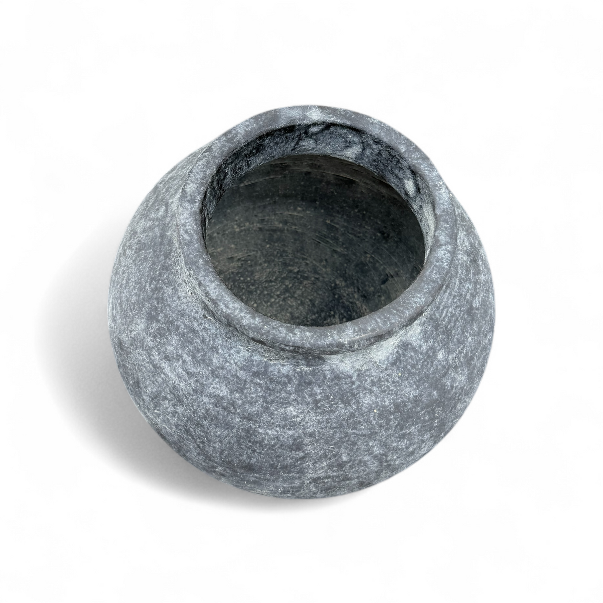 Distressed Charcoal Terracotta Clay Vase