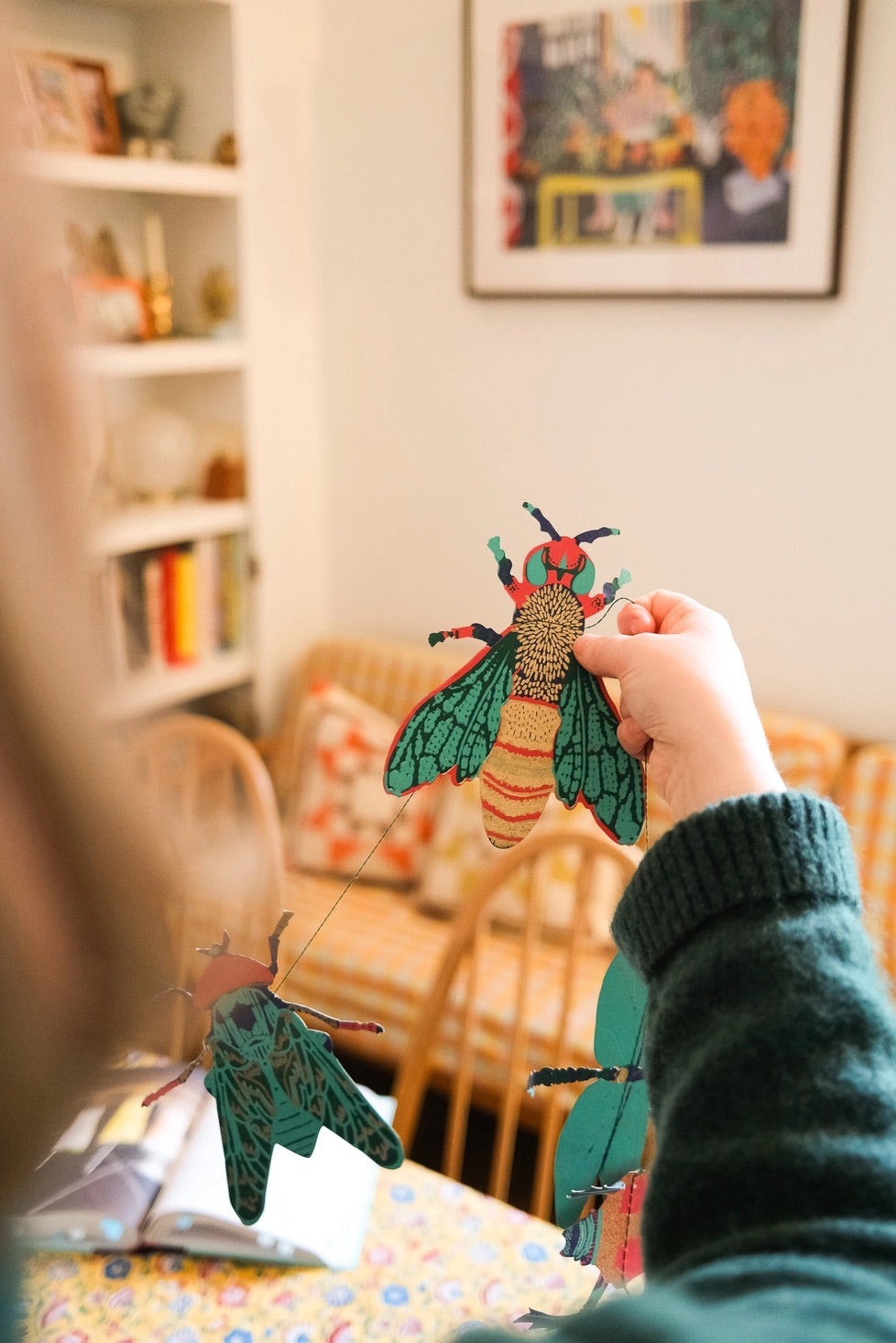 Hand-Sewn Insects Paper Garland | East End Press