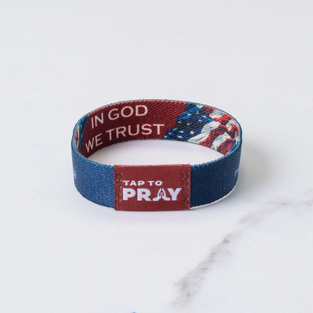American Patriot Tap to Pray Wristband