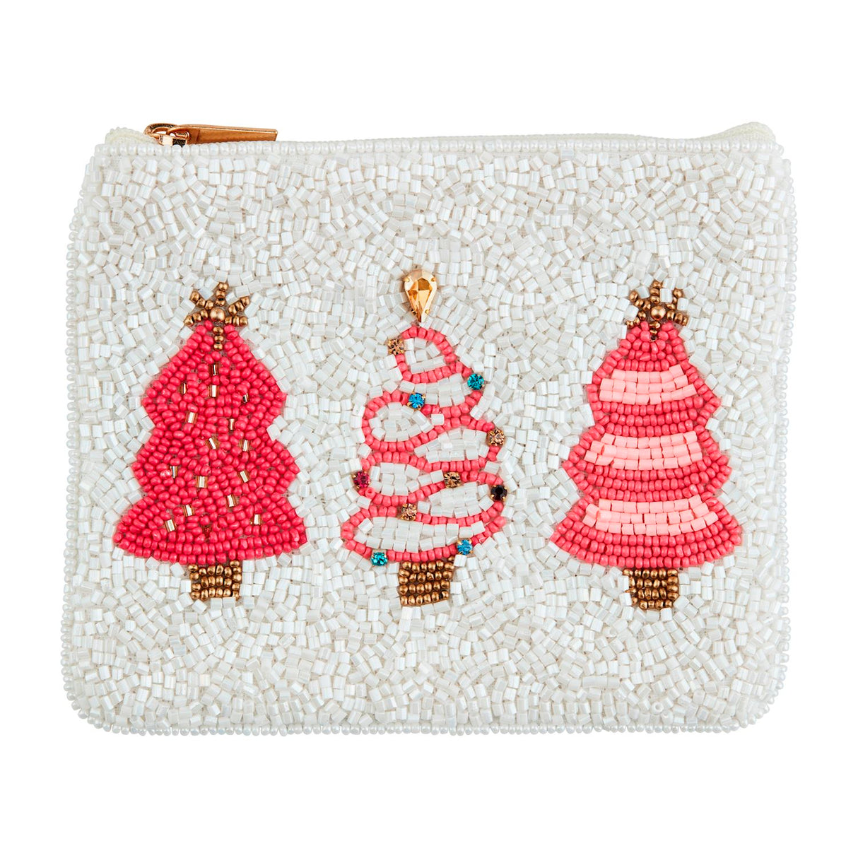 Beaded Holiday Gift Zip Pouches | 3 Styles