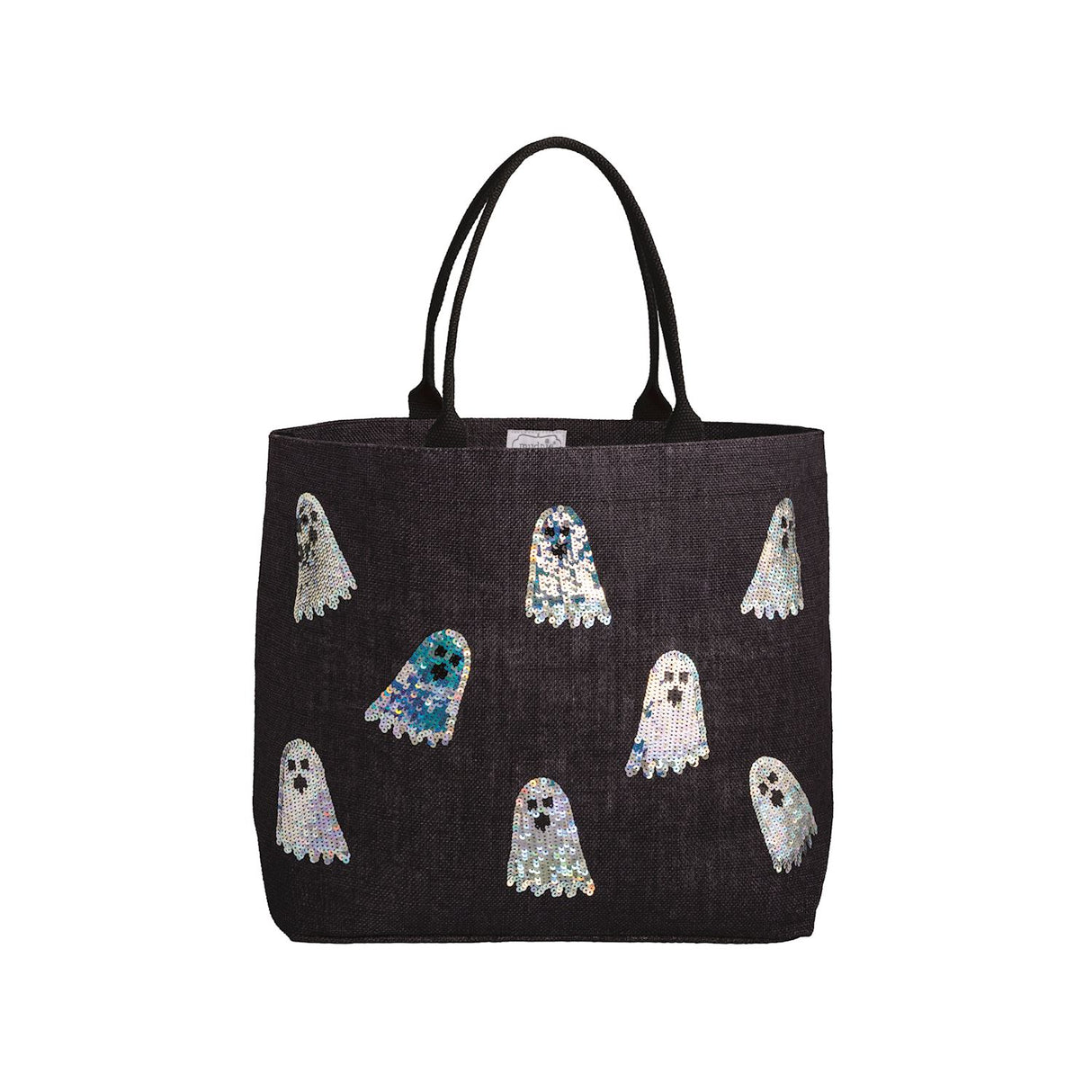 Halloween Sequin Jute Tote Bag | 2 Styles