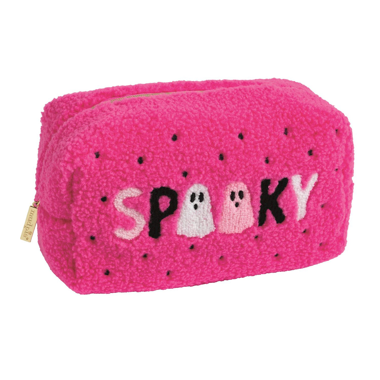 Spooky & Boo Halloween Bouclé Zipper Pouch