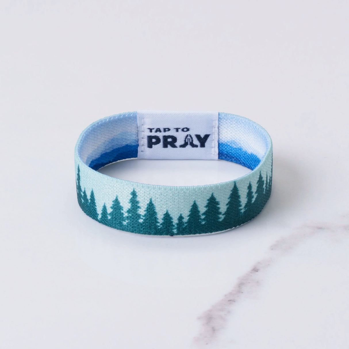 Mountains & Forests Tap to Pray Wristband