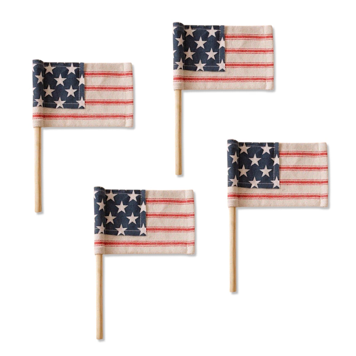 Mini Fabric American Flag Pick