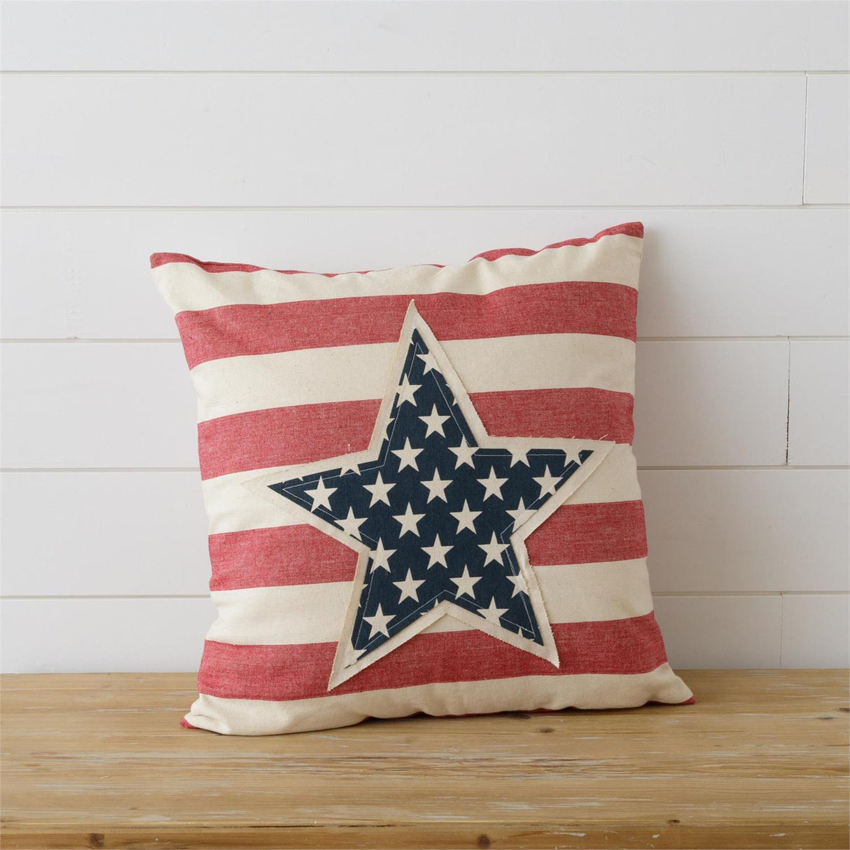 Star Patch & Stripes Americana Pillow