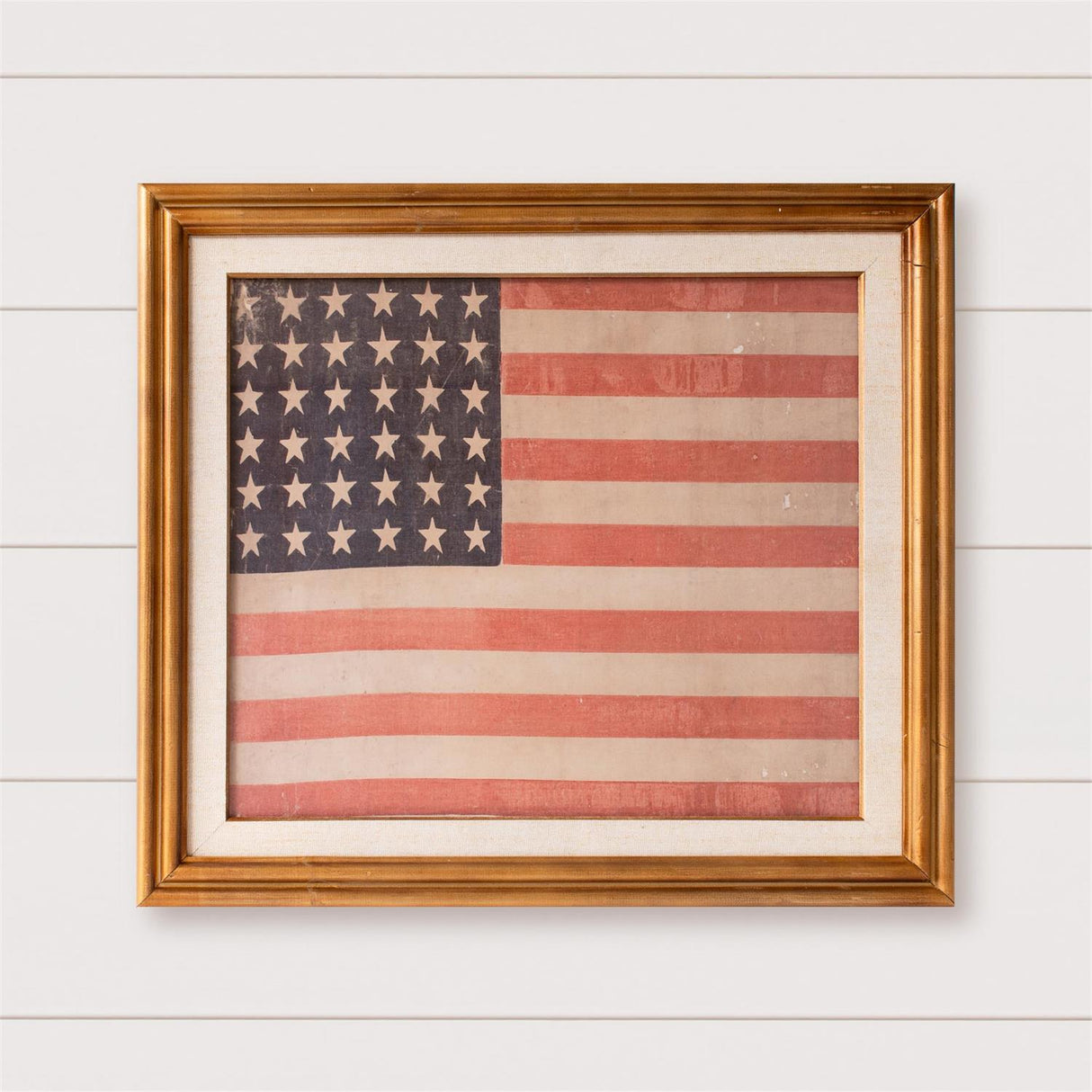 Framed 1865 American Flag Wall Art
