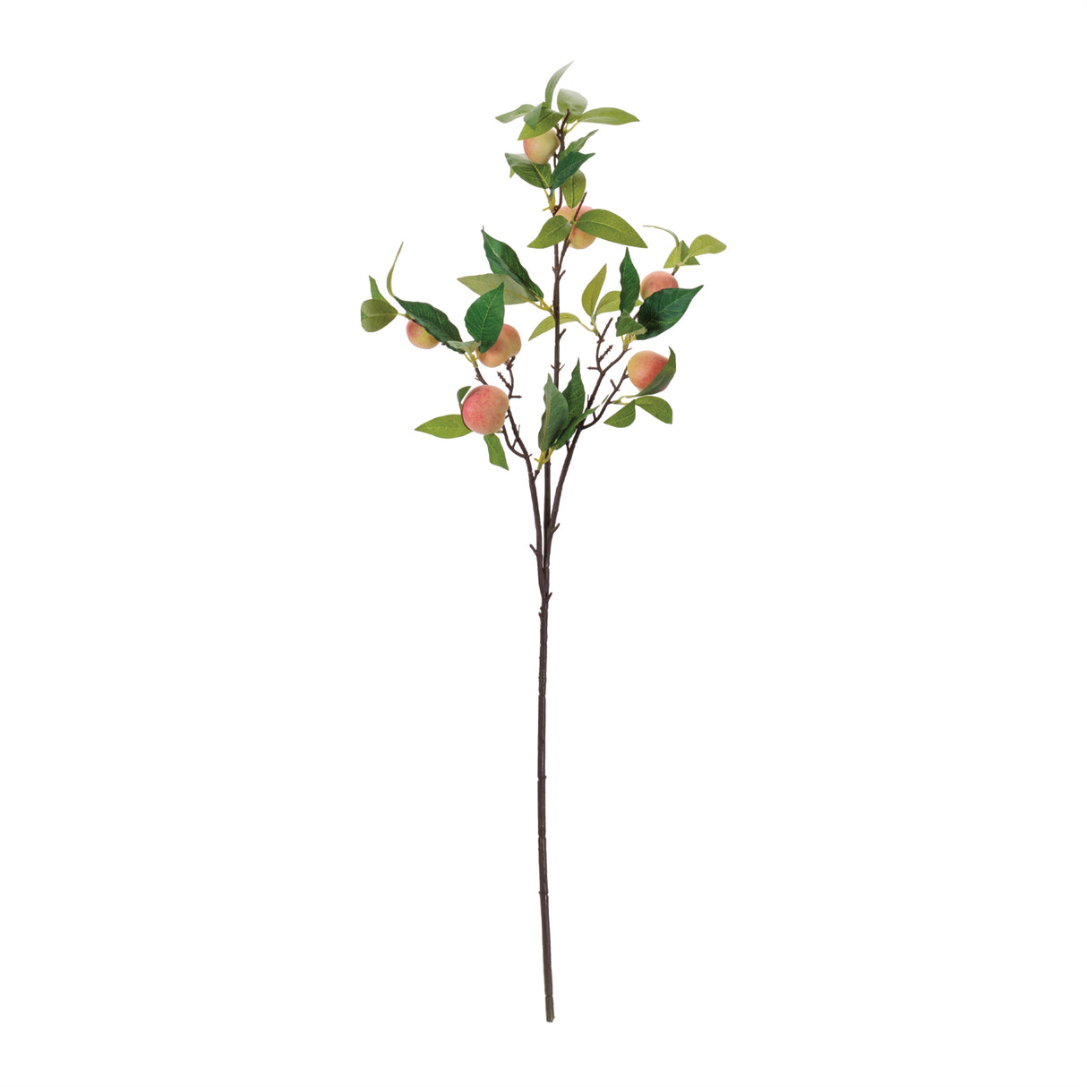 Faux Peach Fruit Branch