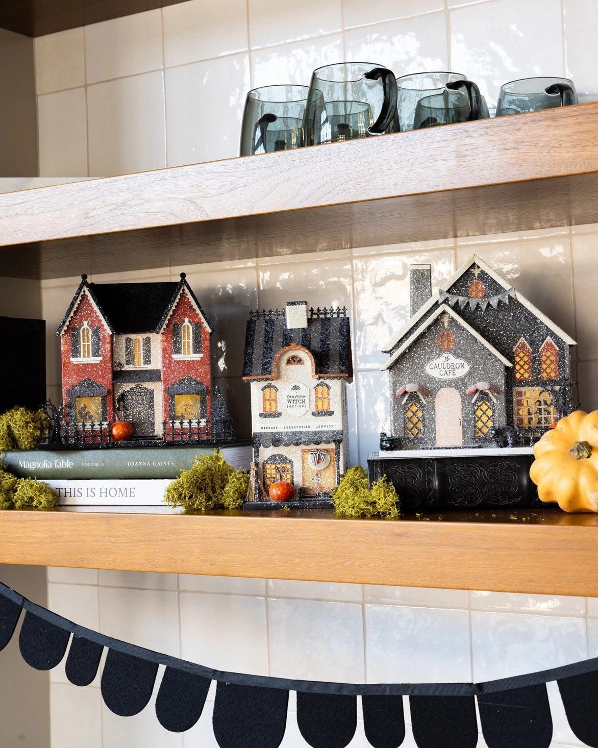 Bootique Lighted Halloween Village House