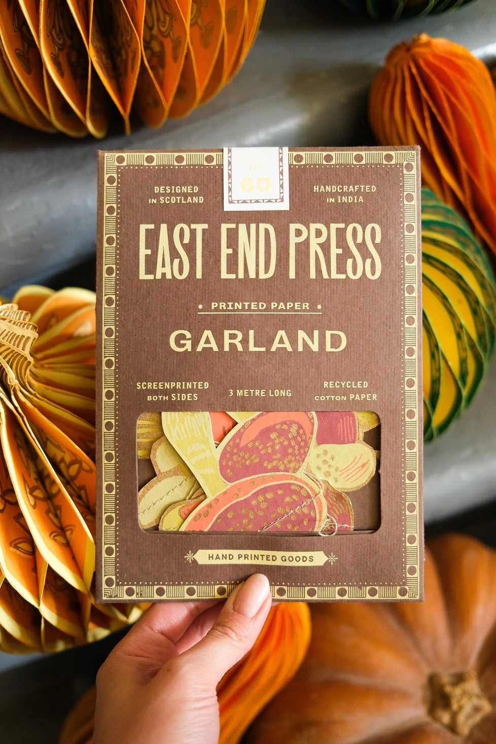 Hand-Sewn Mushroom Paper Garland | East End Press