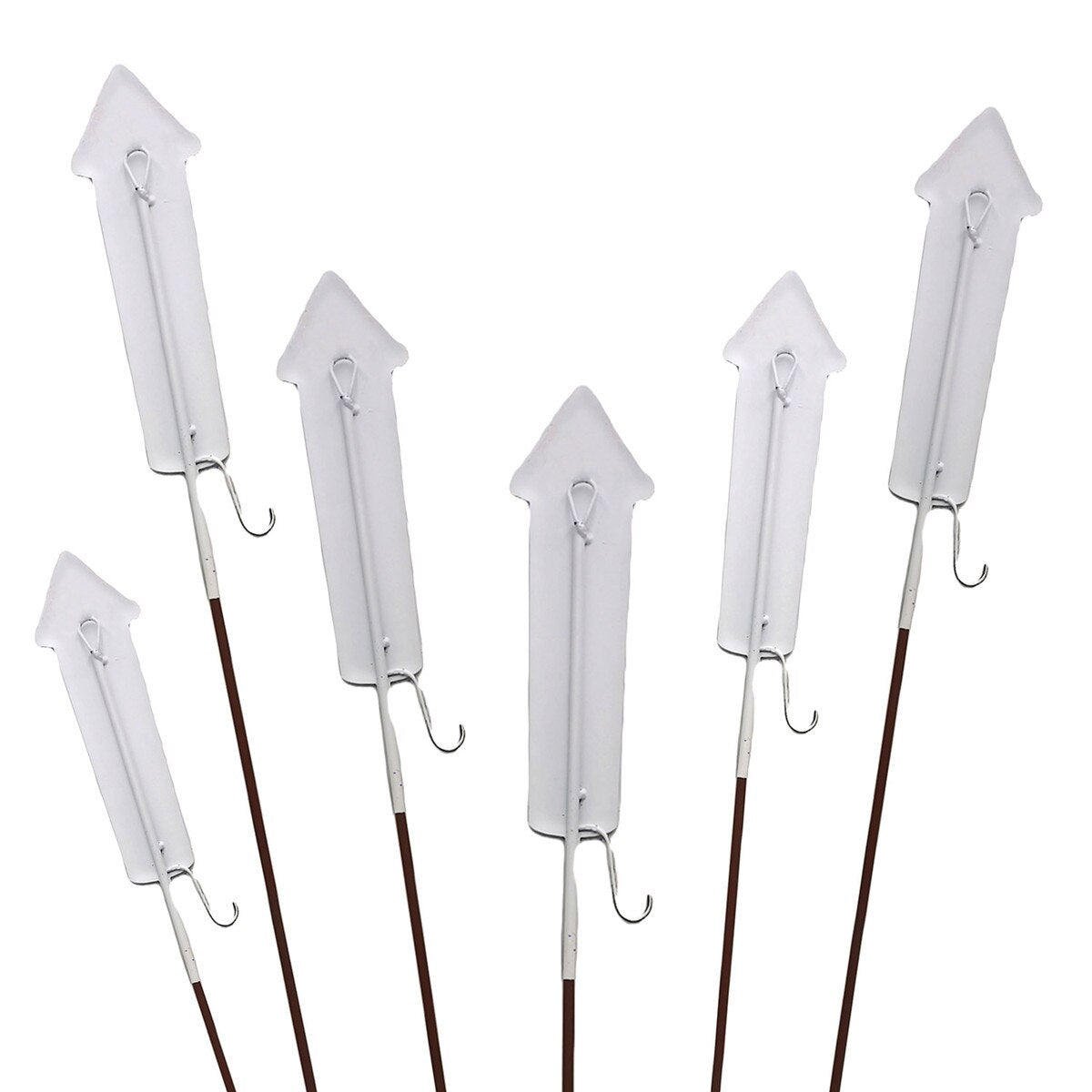 Patriotic Rocket Metal Garden Stake