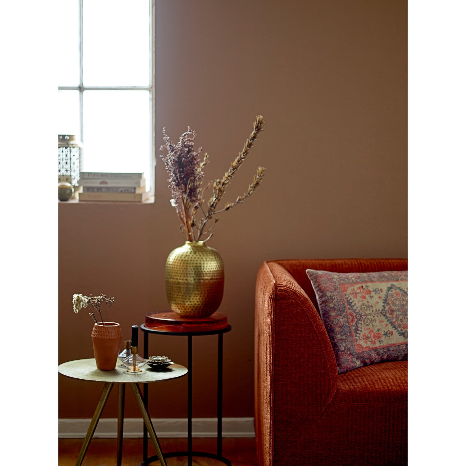 Hand-Blown Glass & Brass Taper Candle Holders | 4 Styles