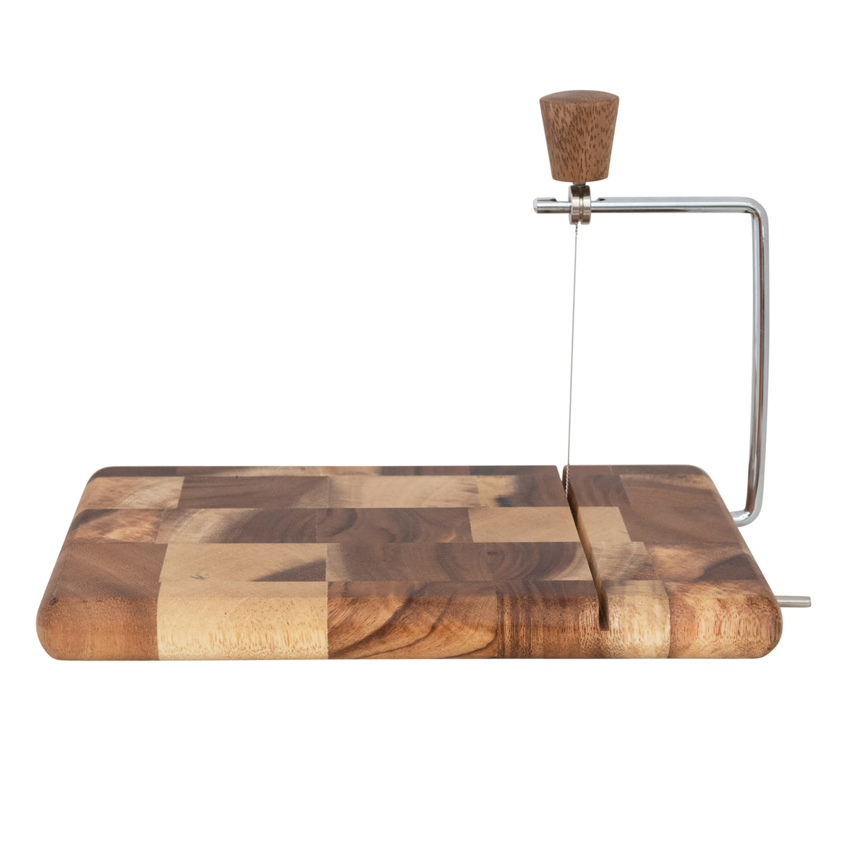 End Grain Wood Cheese Slicer with Wire Cutter
