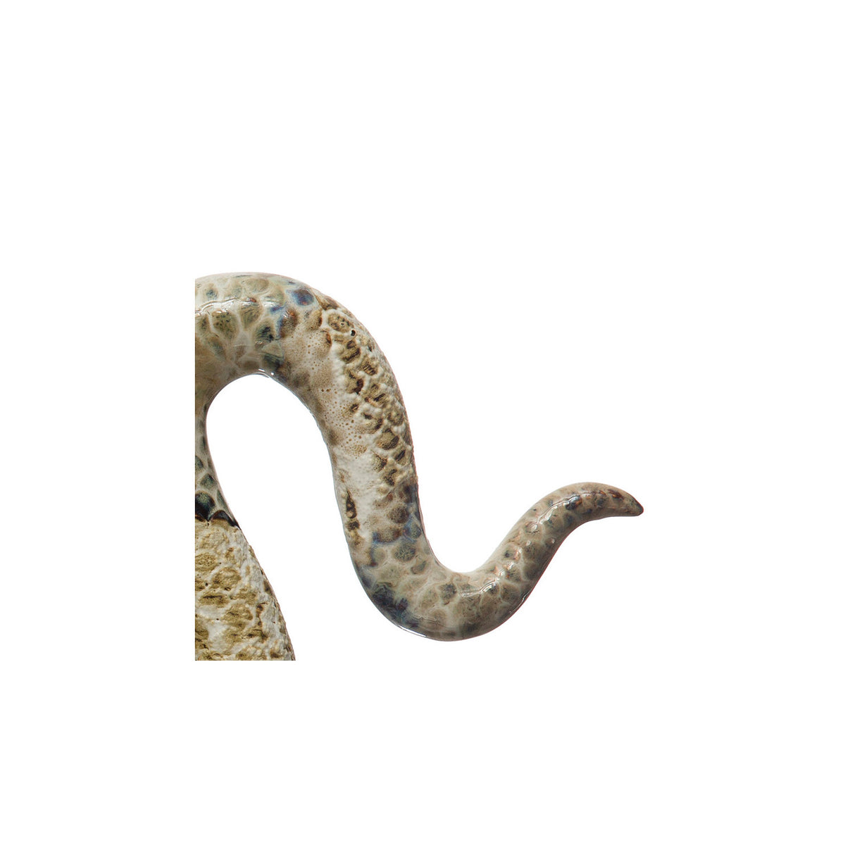 Reactive Glaze Ceramic Snake Decor
