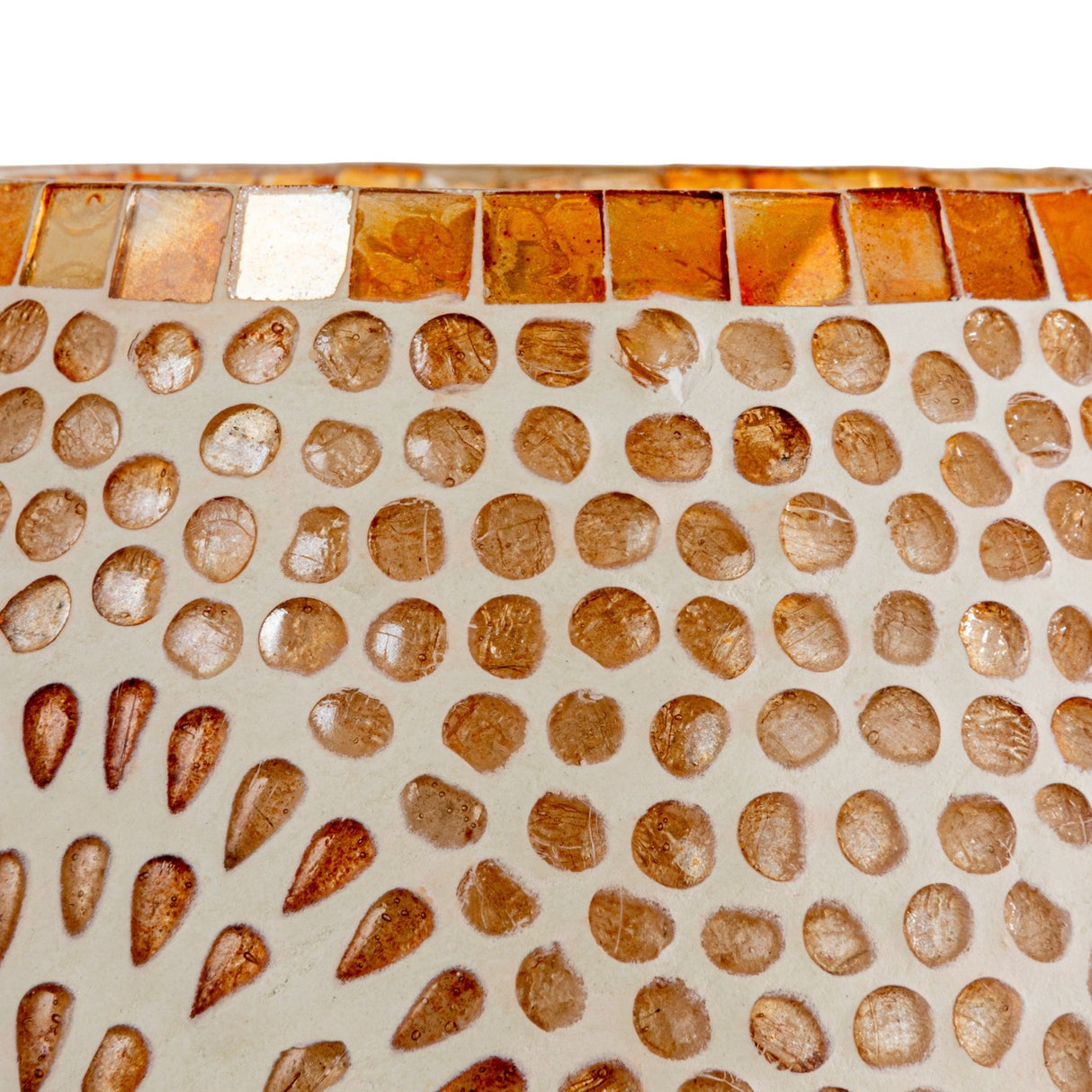 Amber Mosaic Glass Table Lamp