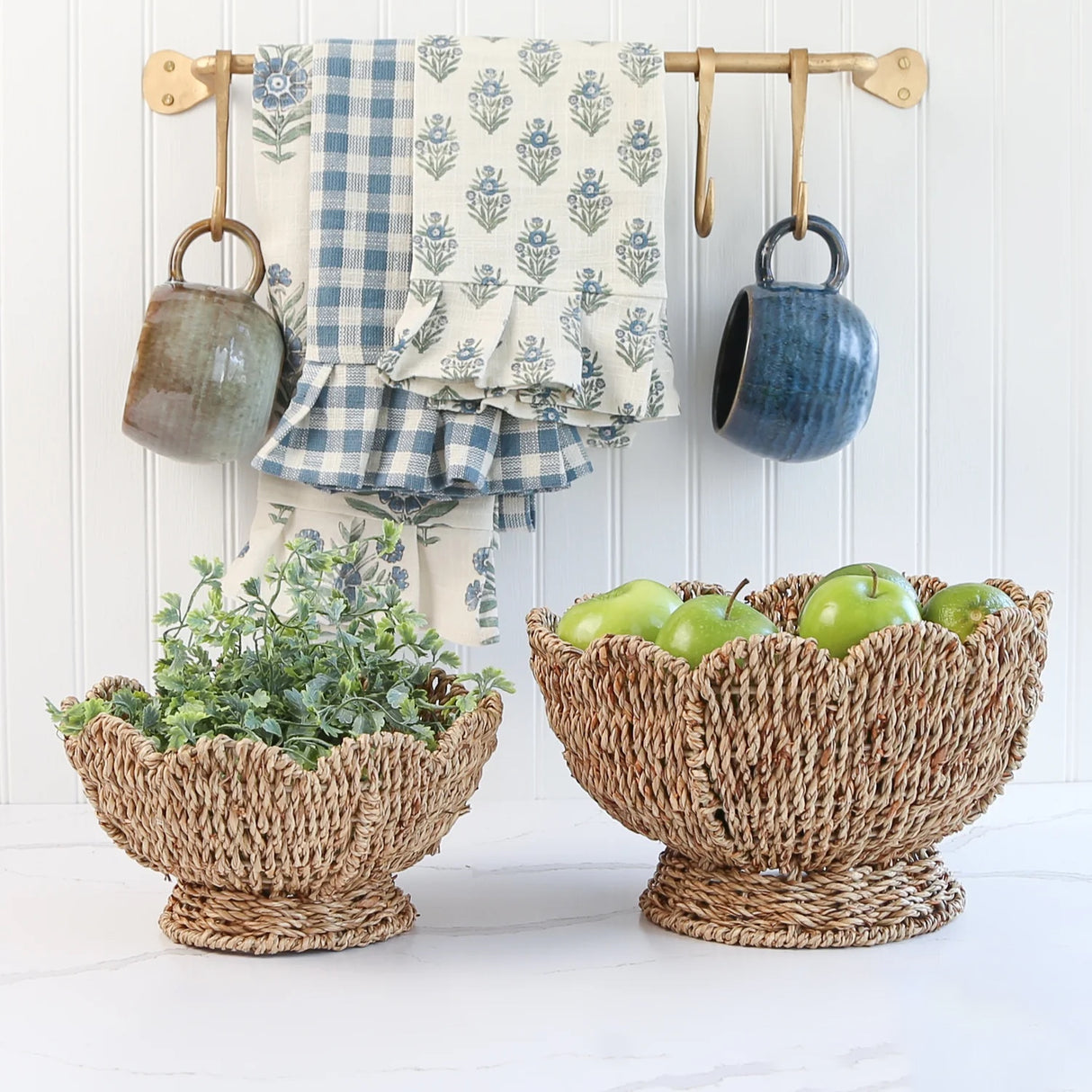 Scalloped Edge Seagrass Bowl