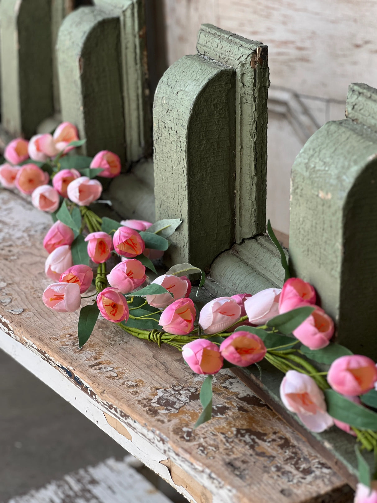 Pink Tulip Garland