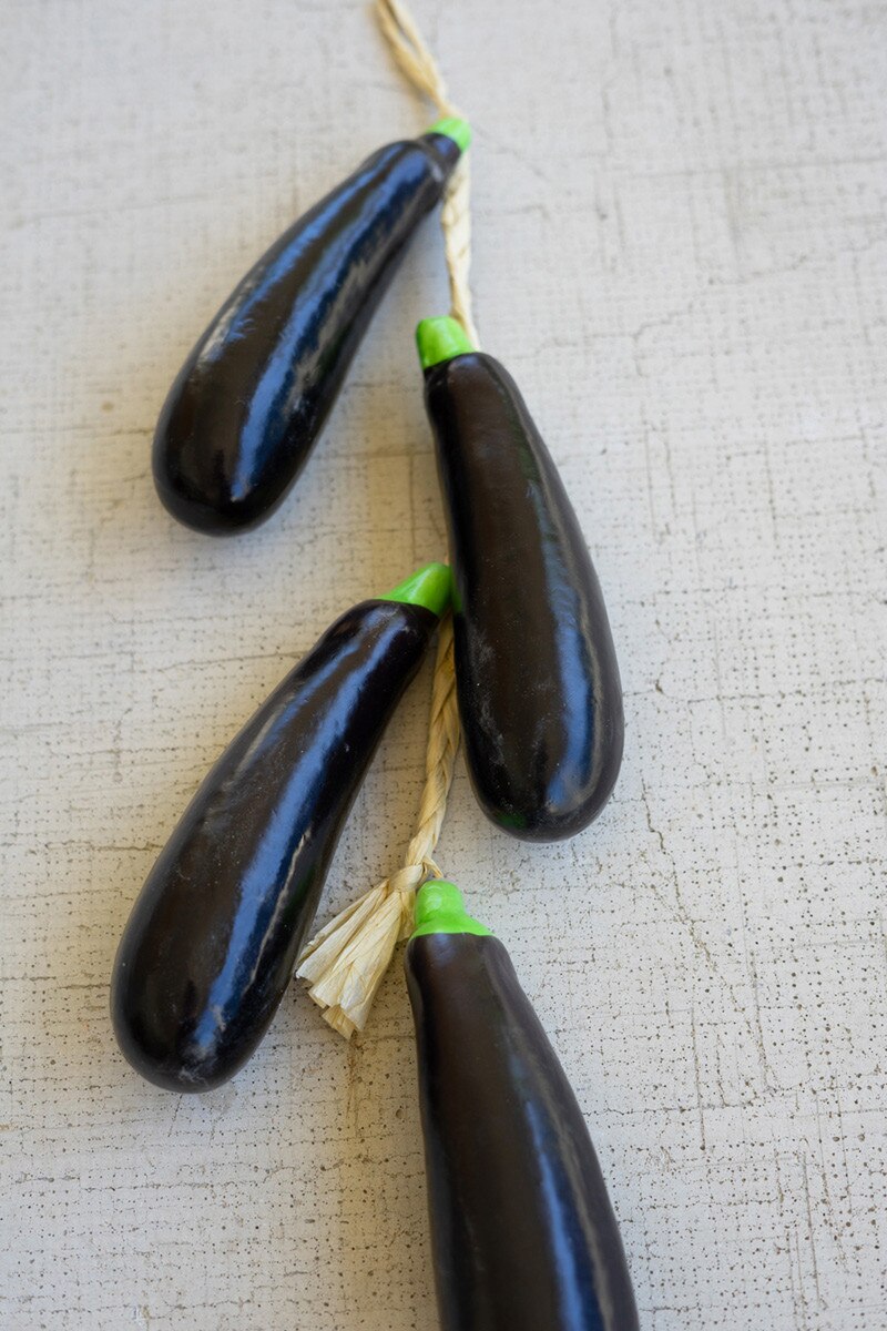 String of Artificial Eggplants
