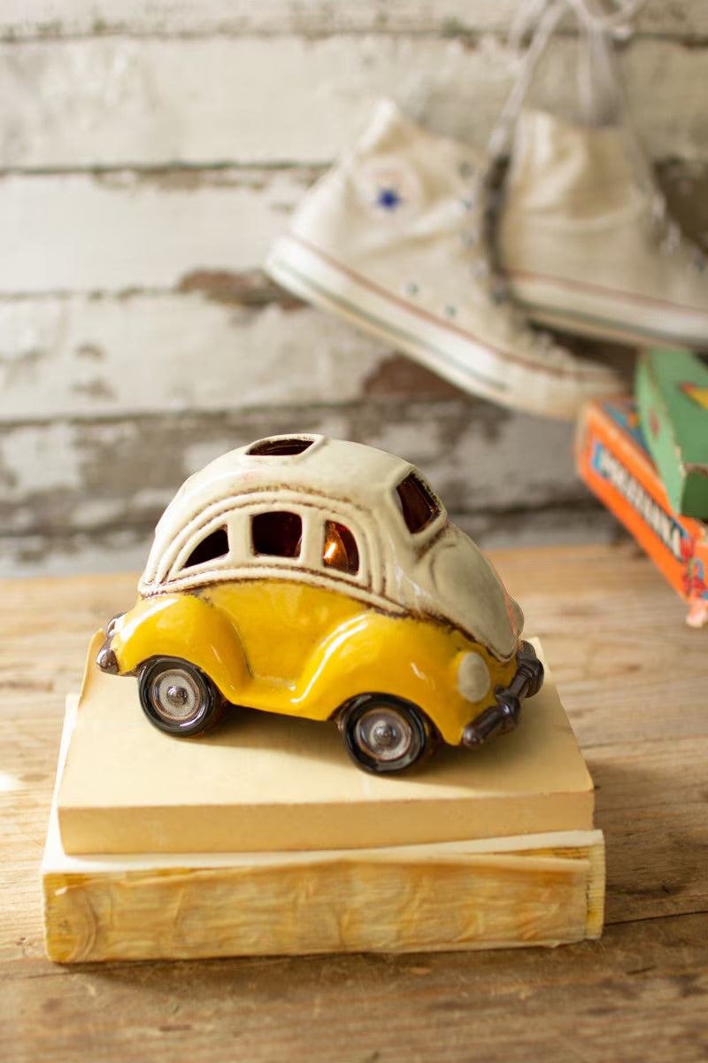 Ceramic Yellow VW Bug Night Light