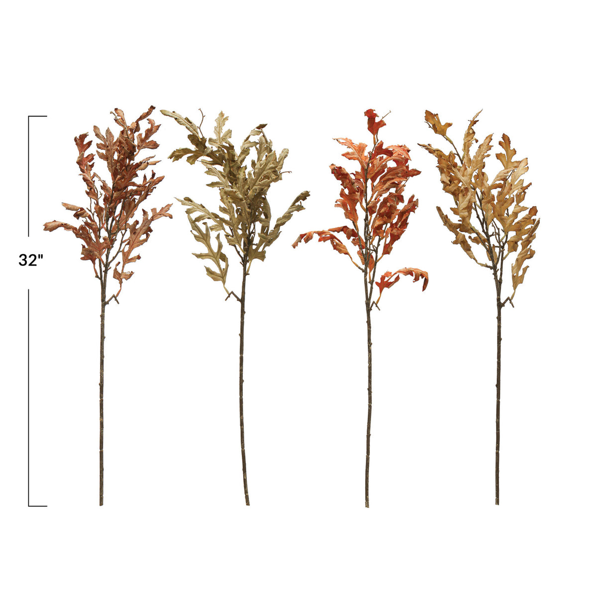 Faux Oak Leaf Picks | 4 Colors