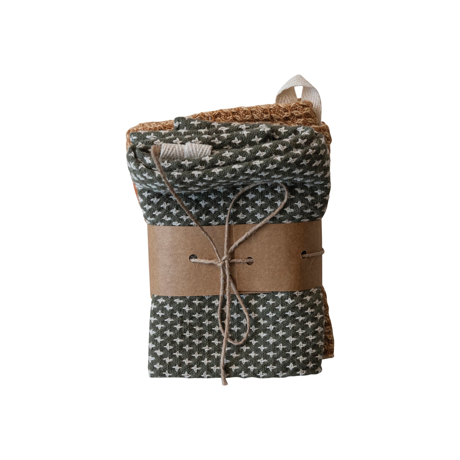 Cotton Dobby Autumn Dish Cloths | Set of 3