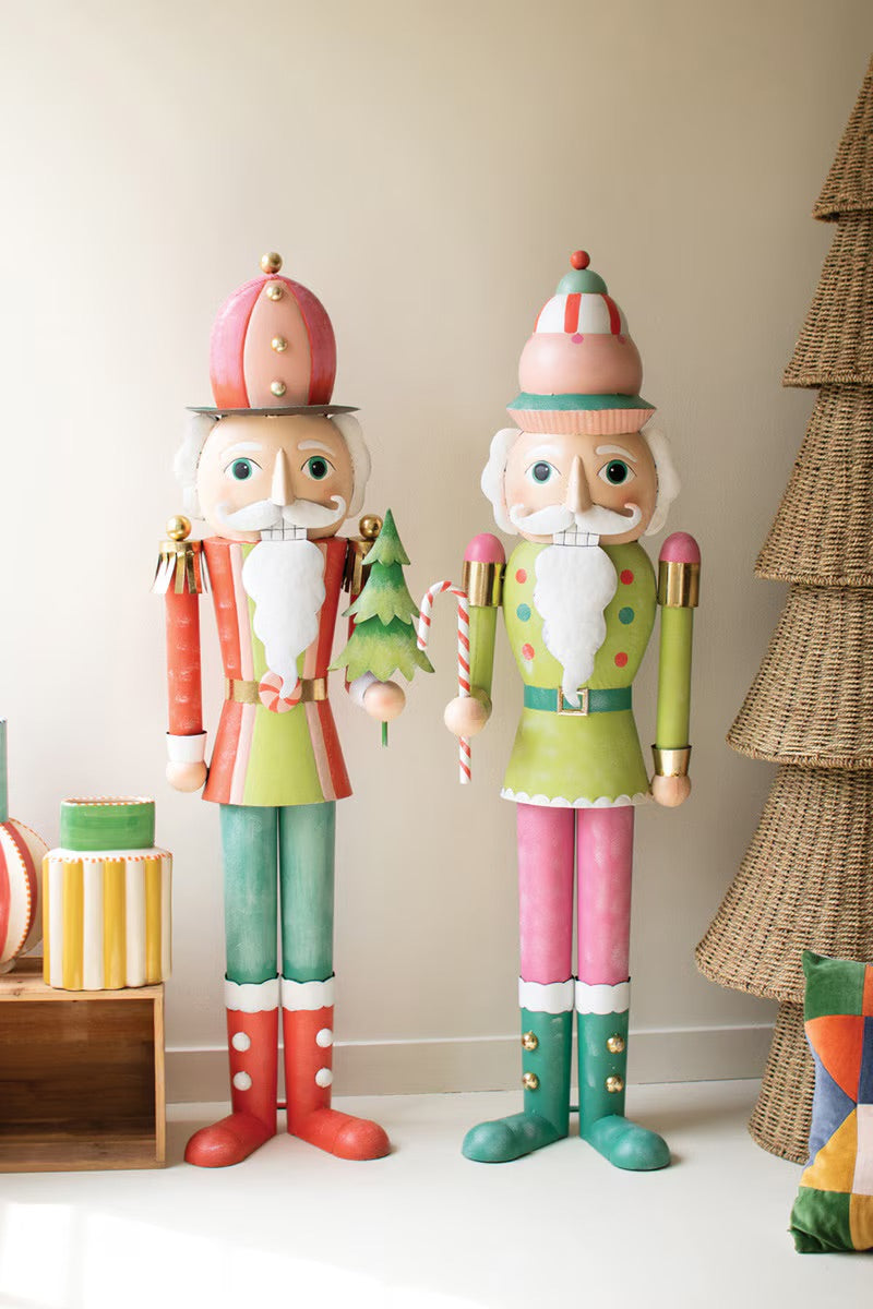 Life-Size Painted Metal Nutcracker