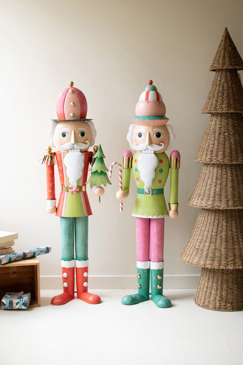 Life-Size Painted Metal Nutcracker