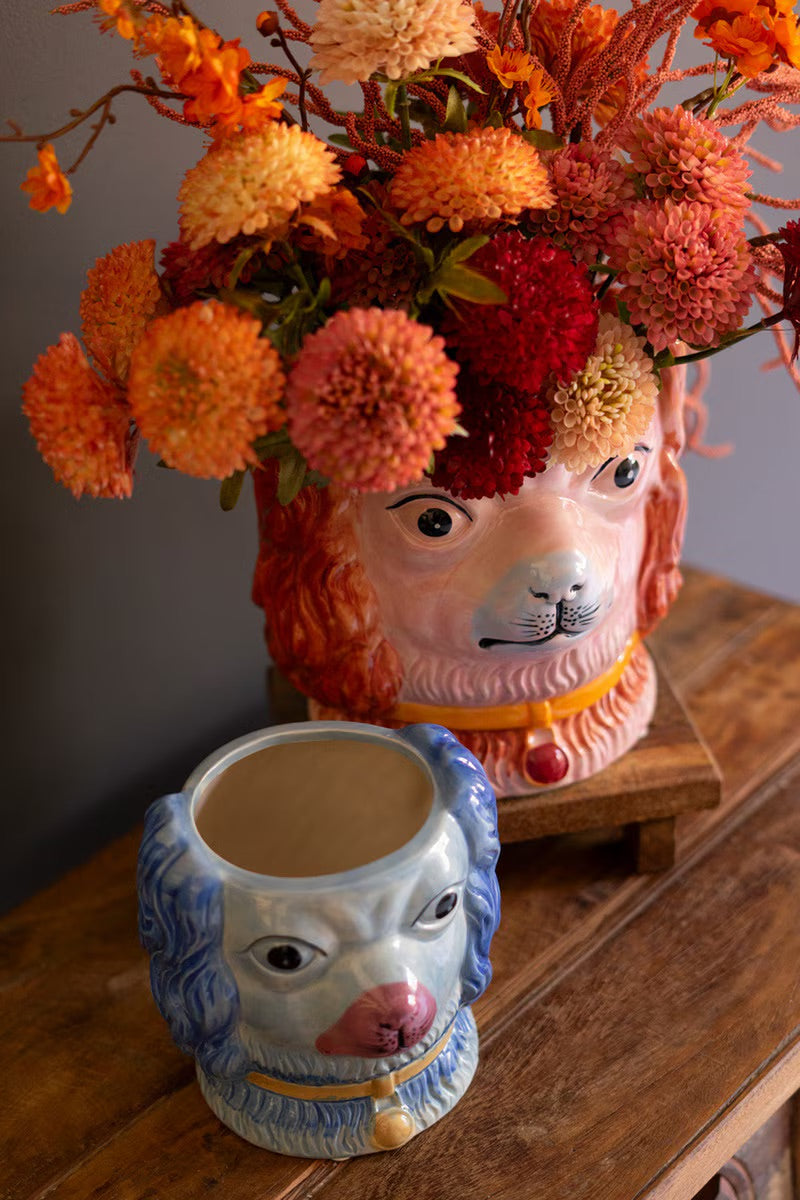 Vintage Style Ceramic Staffordshire Dog Vase