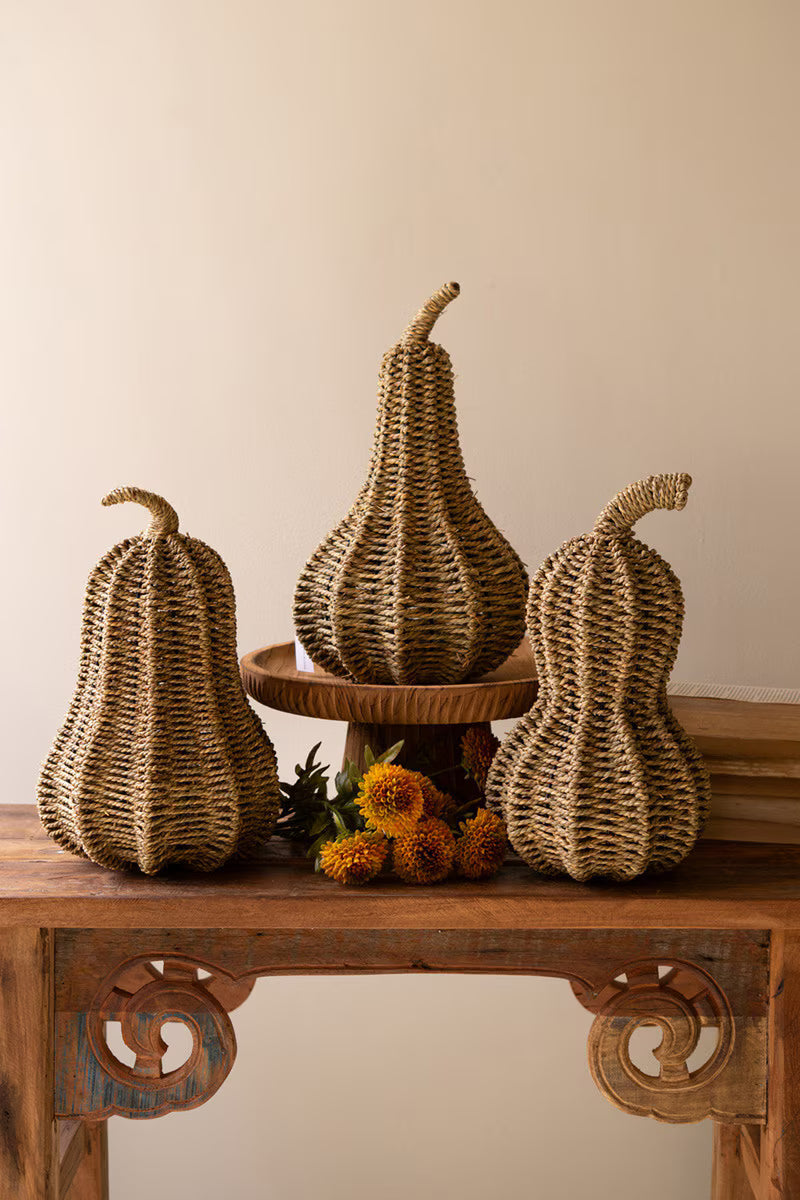 Woven Vine Seagrass Gourd | 3 Styles