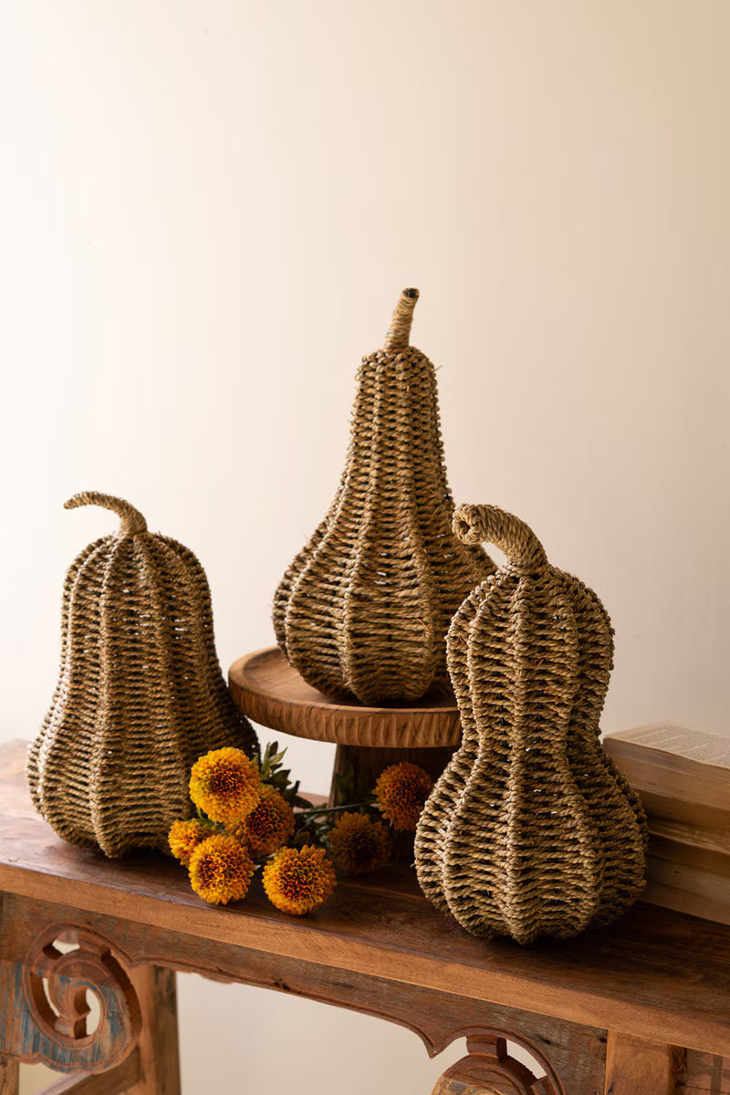 Woven Vine Seagrass Gourd | 3 Styles