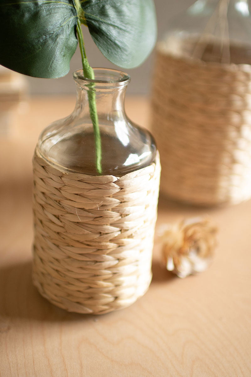 Seagrass Wrapped Tall Vases