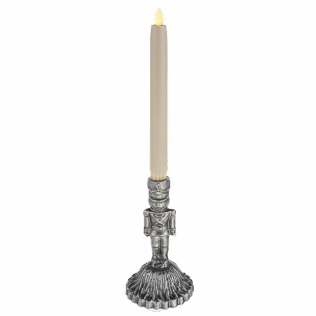 Nutcracker Cast Iron Taper Candle Holder | 3 Colors