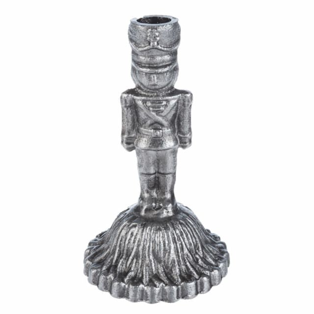 Nutcracker Cast Iron Taper Candle Holder | 3 Colors